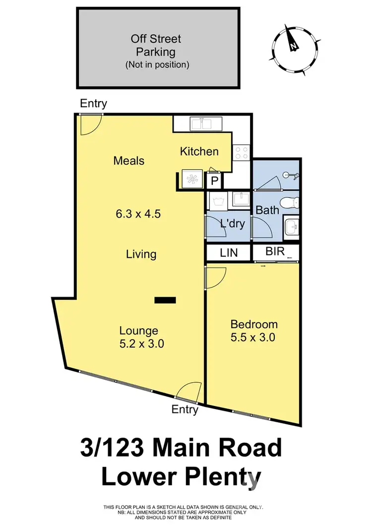 Floorplan of Homely apartment listing, 3/123 Main Road, Lower Plenty VIC 3093