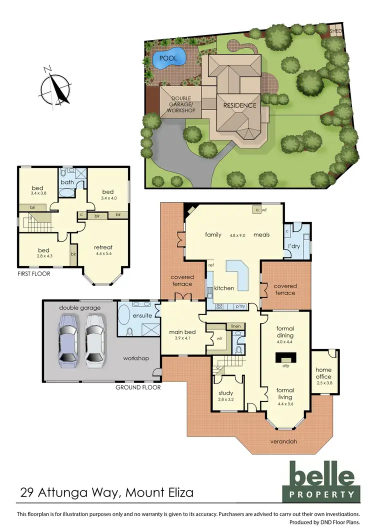 Floorplan of Homely house listing, 29 Attunga Way, Mount Eliza VIC 3930