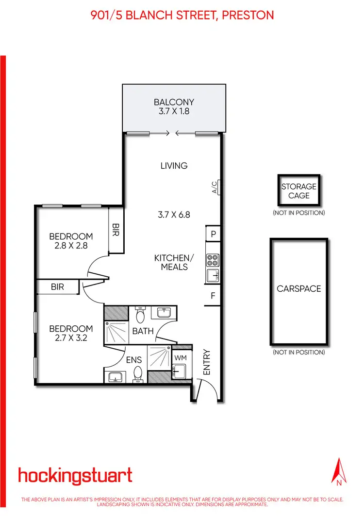 Floorplan of Homely apartment listing, 901/5 Blanch Street, Preston VIC 3072
