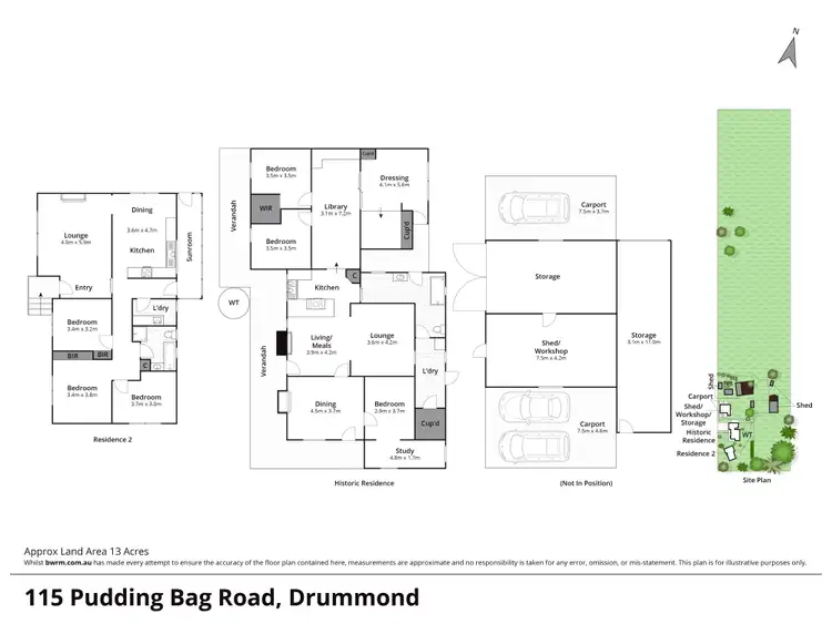 Floorplan of Homely house listing, 115 Pudding Bag Road, Drummond VIC 3461