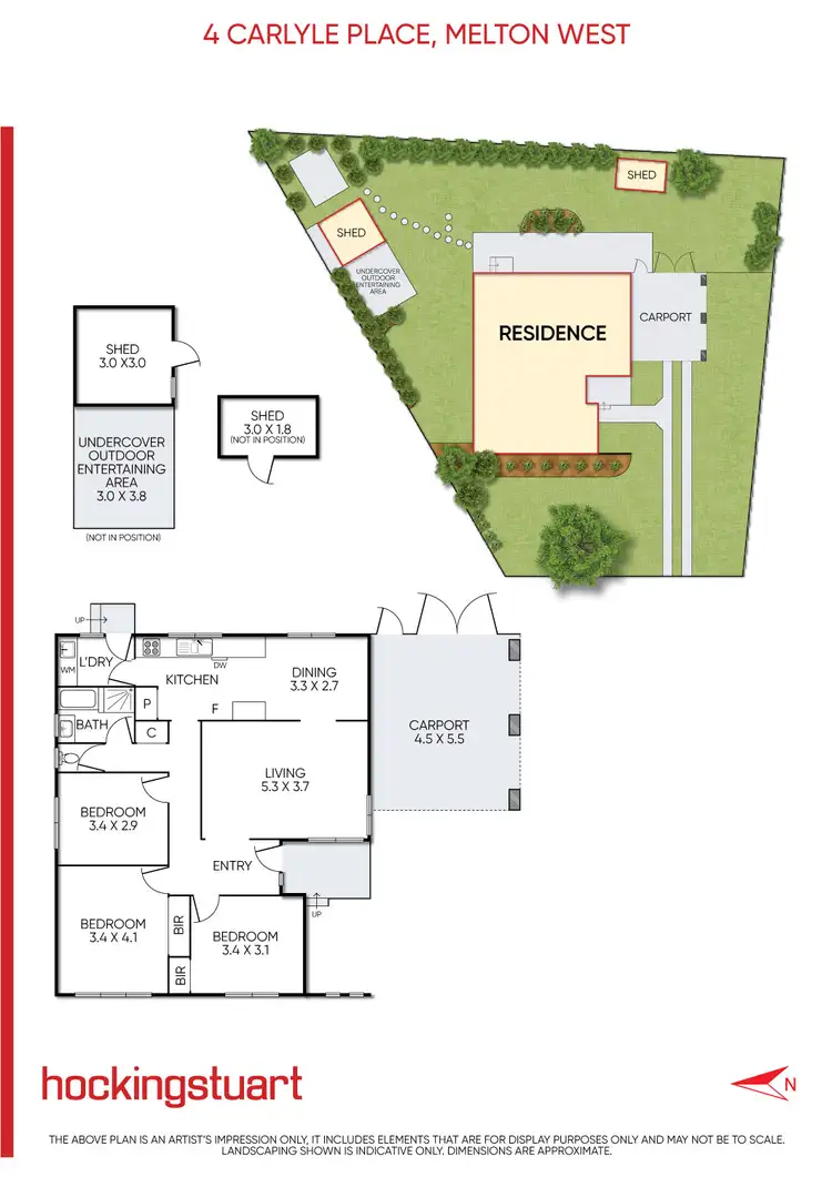 Floorplan of Homely house listing, 4 Carlyle Place, Melton West VIC 3337