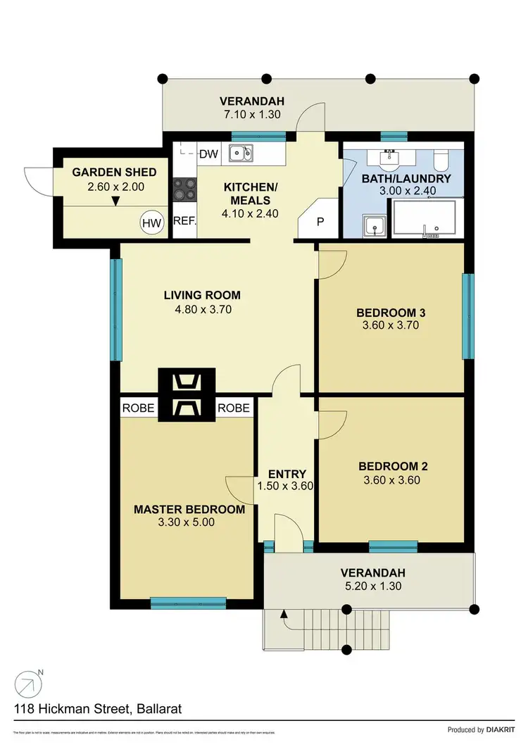 Floorplan of Homely house listing, 118 Hickman Street, Ballarat Central VIC 3350