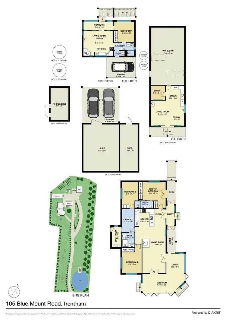 Floorplan of Homely house listing, 105 Blue Mount Road, Trentham VIC 3458