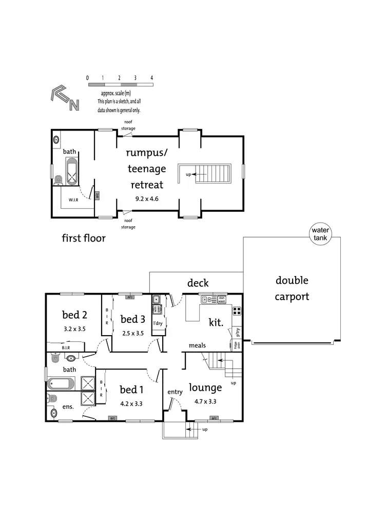 Floorplan of Homely townhouse listing, 87A Heathmont Road, Heathmont VIC 3135