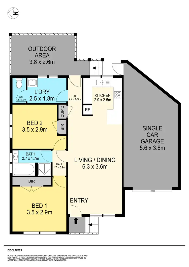 Floorplan of Homely unit listing, 10/8 Spencer Street, Canadian VIC 3350