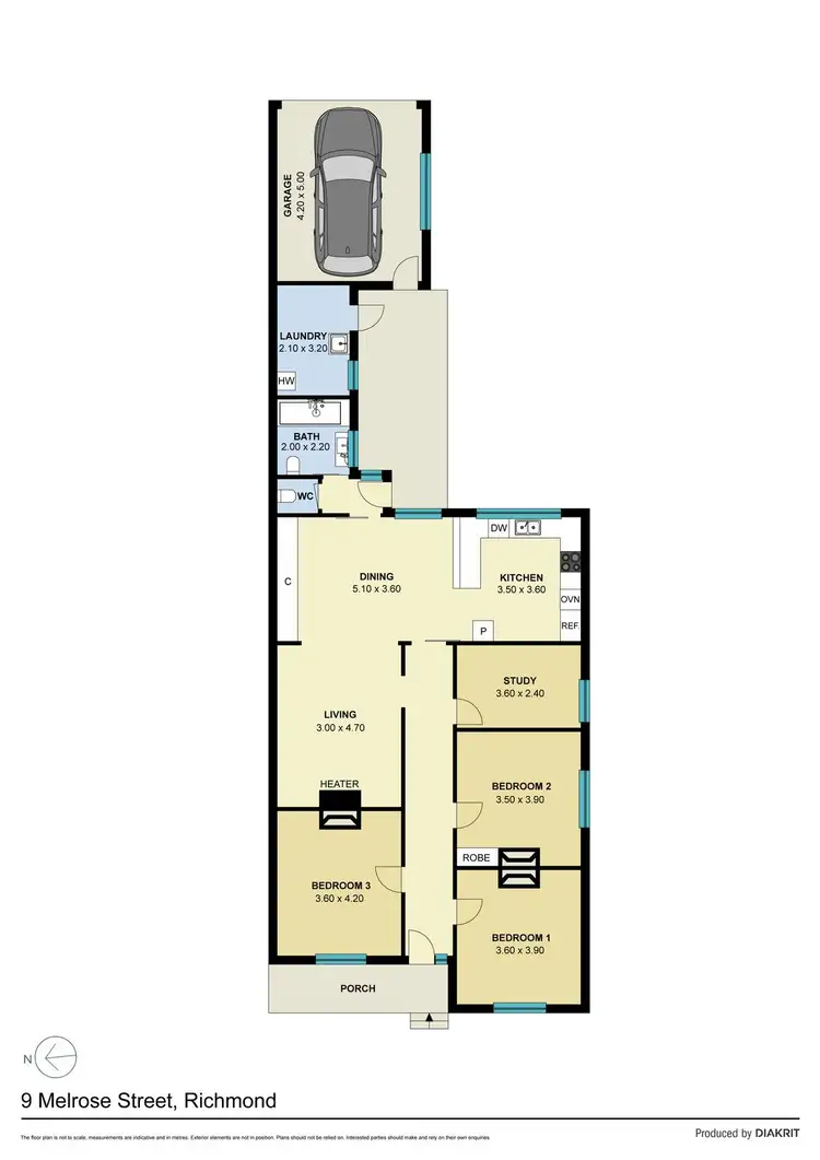 Floorplan of Homely house listing, 9 Melrose Street, Richmond VIC 3121