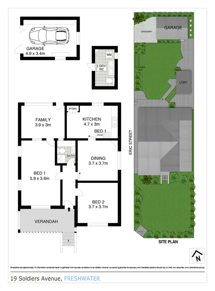Floorplan of Homely house listing, 19 Soldiers Avenue, Freshwater NSW 2096