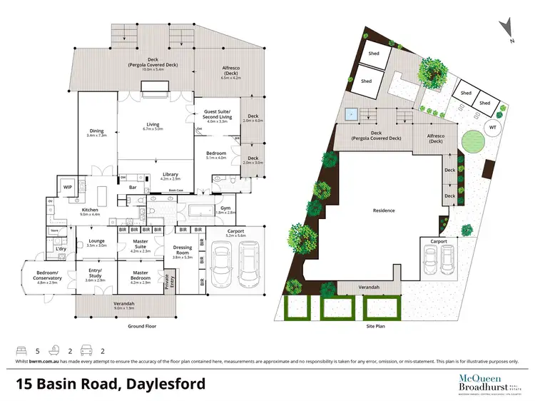 Floorplan of Homely house listing, 15 Basin Road, Daylesford VIC 3460