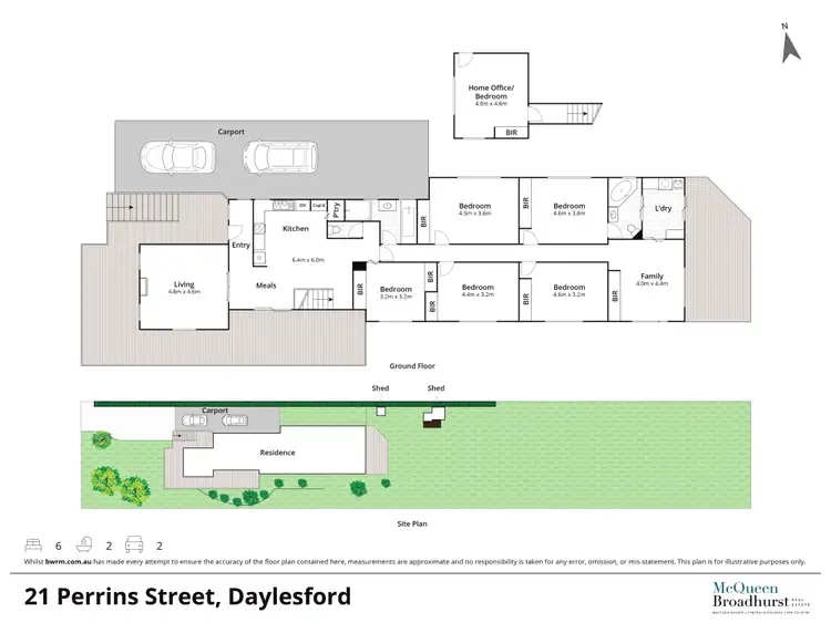 Floorplan of Homely house listing, 21 Perrins Street, Daylesford VIC 3460