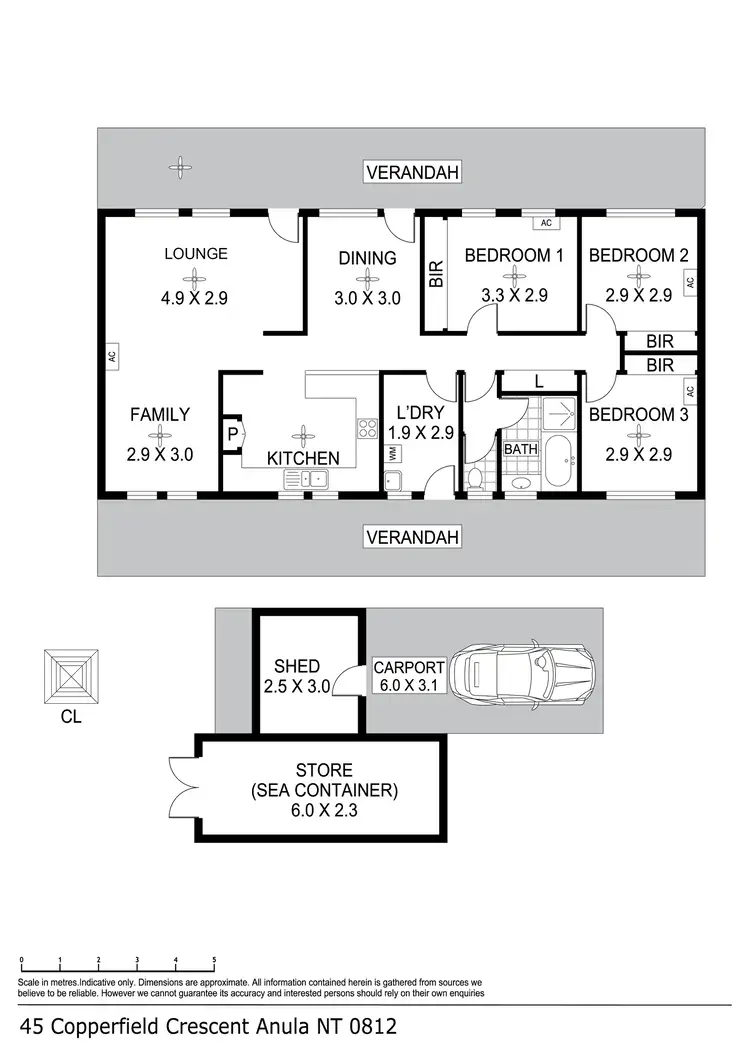 Floorplan of Homely house listing, 45 Copperfield Crescent, Anula NT 812