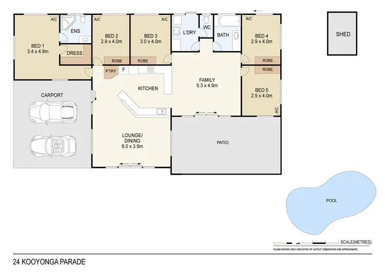 Floorplan of Homely house listing, 23 Kooyonga Parade, Durack NT 830