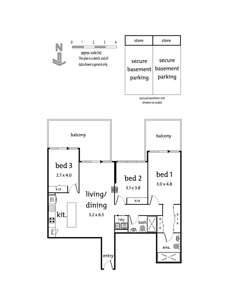 Floorplan of Homely apartment listing, 107/42b Nelson Street, Ringwood VIC 3134