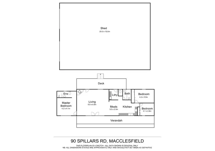 Floorplan of Homely house listing, 90 Spillers Road, Macclesfield VIC 3782