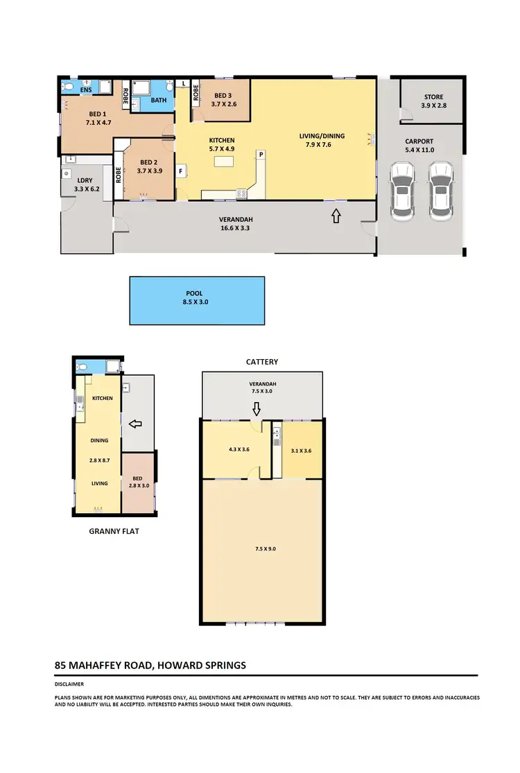 Floorplan of Homely rural property listing, 85 Mahaffey Road, Howard Springs NT 835