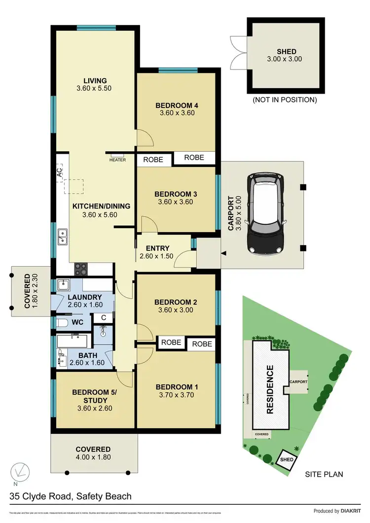 Floorplan of Homely house listing, 35 Clyde Road, Safety Beach VIC 3936