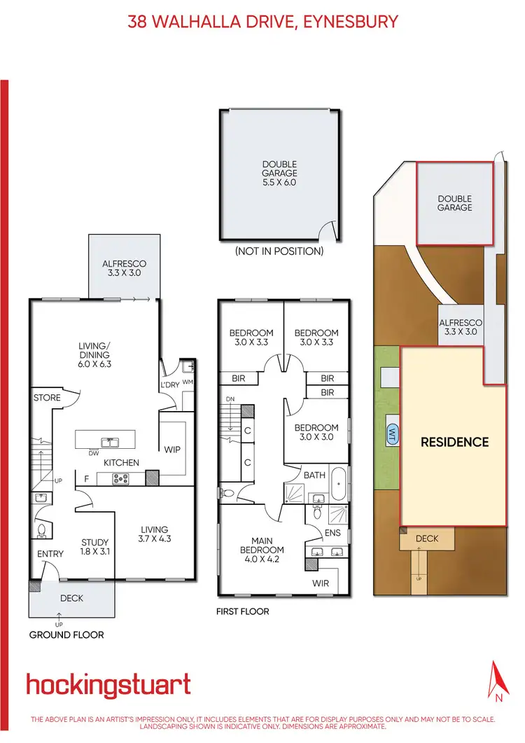 Floorplan of Homely house listing, 38 Walhalla Drive, Eynesbury VIC 3338
