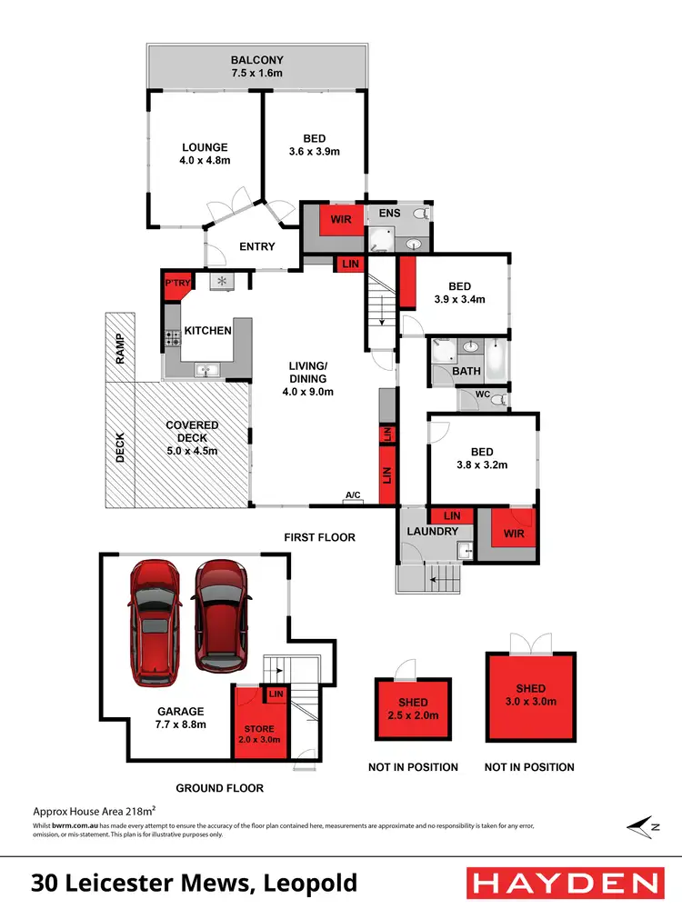 Floorplan of Homely house listing, 30 Leicester Mews, Leopold VIC 3224