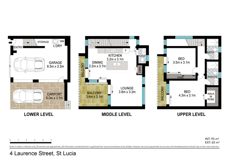Floorplan of Homely townhouse listing, 4 Laurence Street, St Lucia QLD 4067