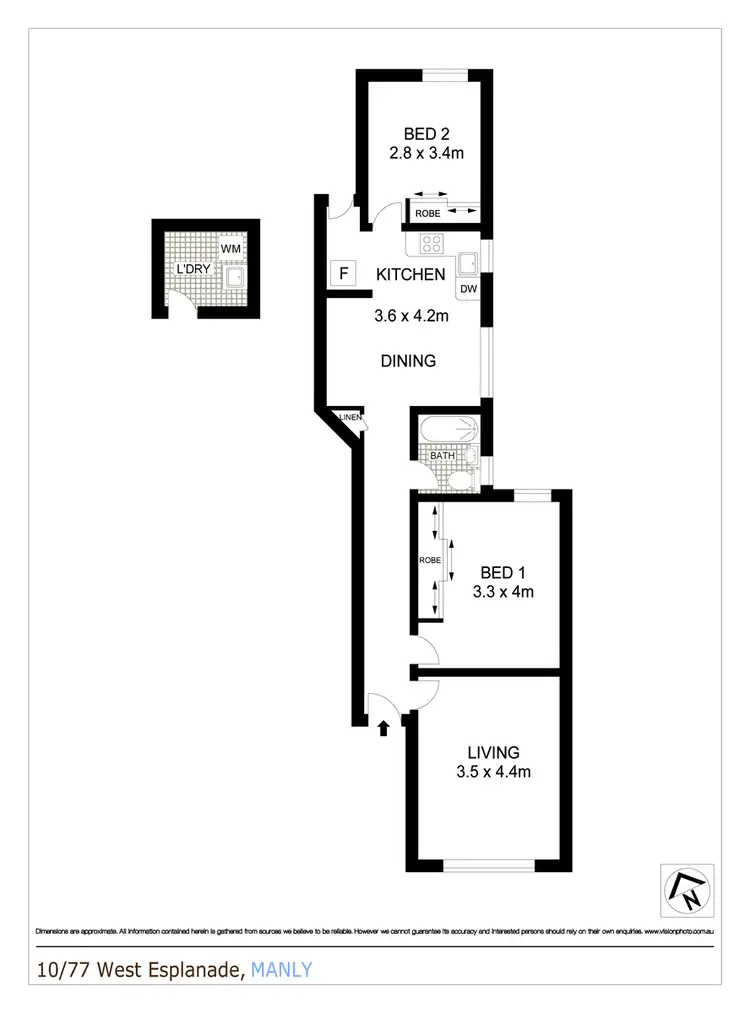 Floorplan of Homely apartment listing, 10/77 West Esplanade, Manly NSW 2095