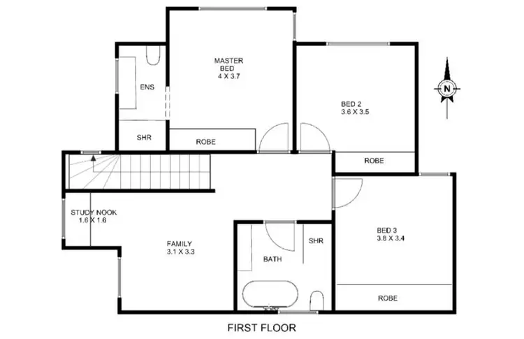 Floorplan of Homely house listing, 1/1 Morven Street, Yarraville VIC 3013