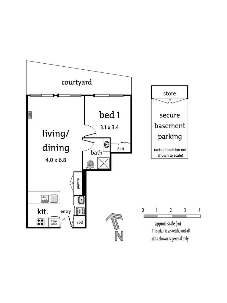 Floorplan of Homely apartment listing, 6/97 Whittens Lane, Doncaster VIC 3108