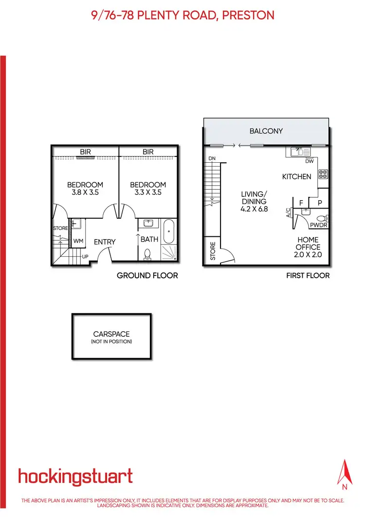 Floorplan of Homely apartment listing, 9/76-78 Plenty Road, Preston VIC 3072