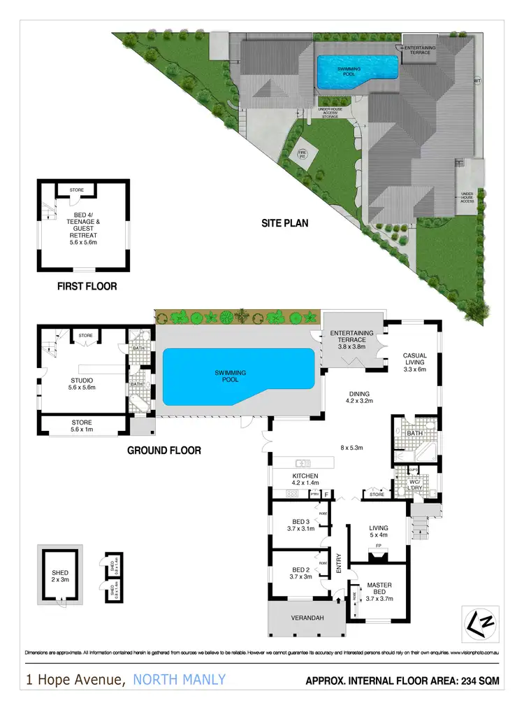 Floorplan of Homely house listing, 1 Hope Avenue, North Manly NSW 2100