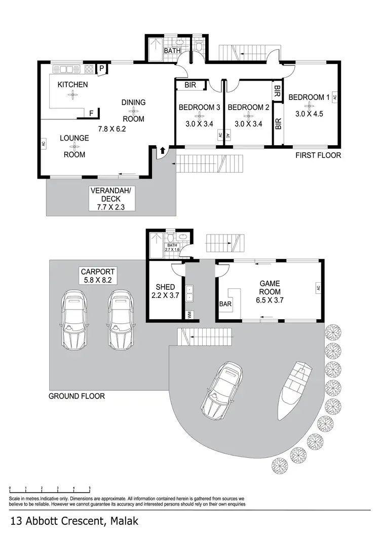 Floorplan of Homely house listing, 13 Abbott Crescent, Malak NT 812