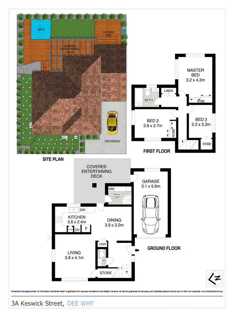 Floorplan of Homely house listing, 3A Keswick Street, Dee Why NSW 2099