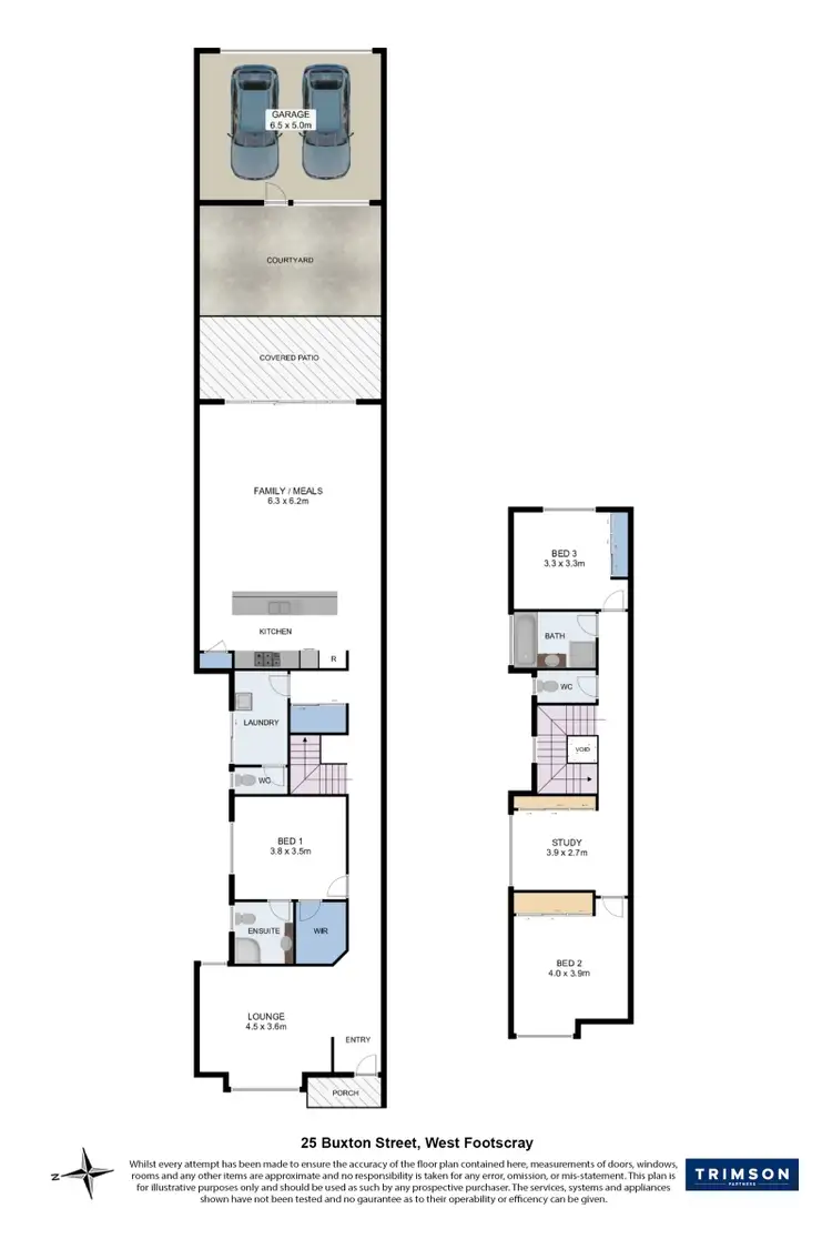 Floorplan of Homely house listing, 25 Buxton Street, West Footscray VIC 3012