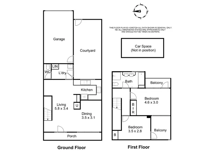 Floorplan of Homely townhouse listing, 2/123 Parker Street, Templestowe VIC 3106
