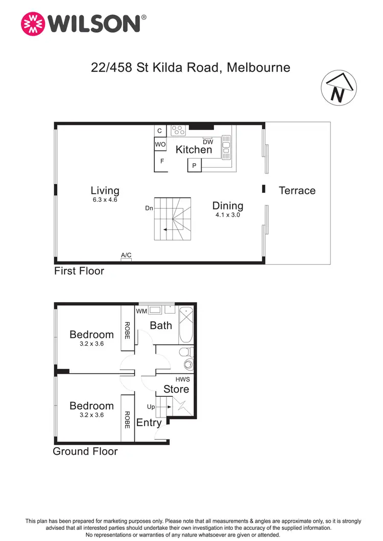 Floorplan of Homely apartment listing, 22/458 St Kilda Road, Melbourne VIC 3004