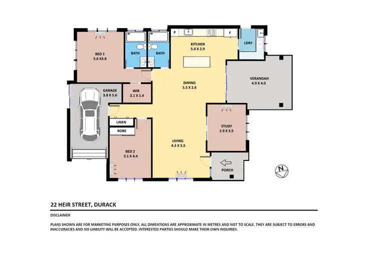 Floorplan of Homely house listing, 22 Heir Street, Durack NT 830