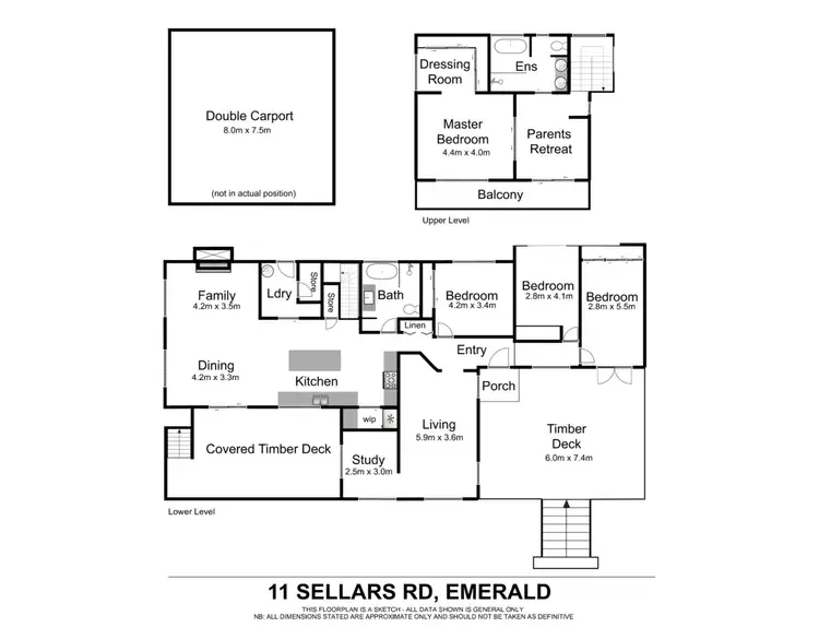 Floorplan of Homely house listing, 11 Sellars Road, Emerald VIC 3782