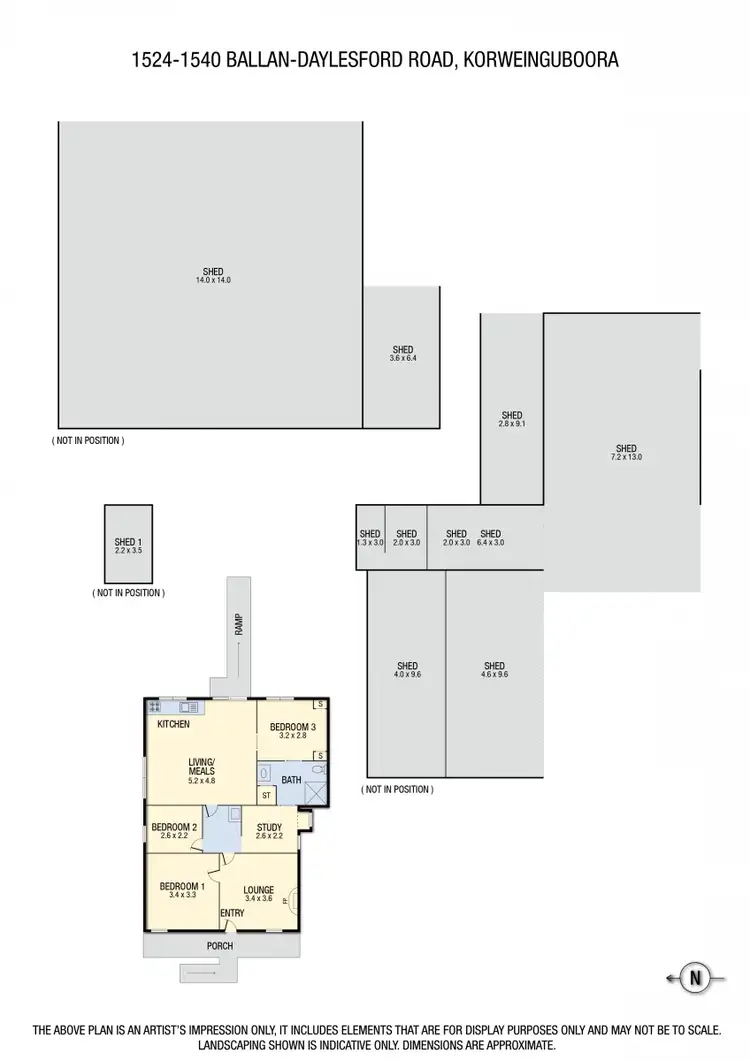 Floorplan of Homely house listing, 1524 Ballan-Daylesford Road, Korweinguboora VIC 3461