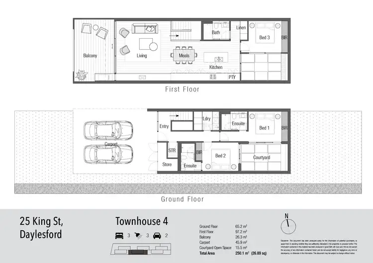 Floorplan of Homely unit listing, 4/25 King Street, Daylesford VIC 3460