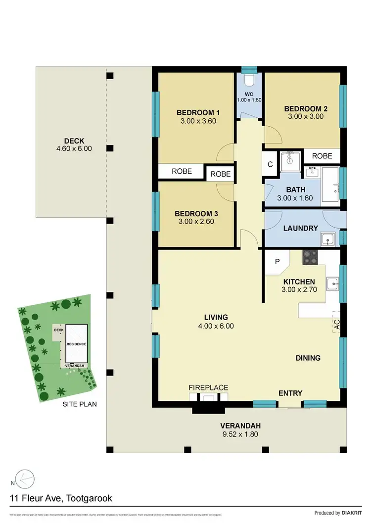 Floorplan of Homely house listing, 11 Fleur Avenue, Tootgarook VIC 3941