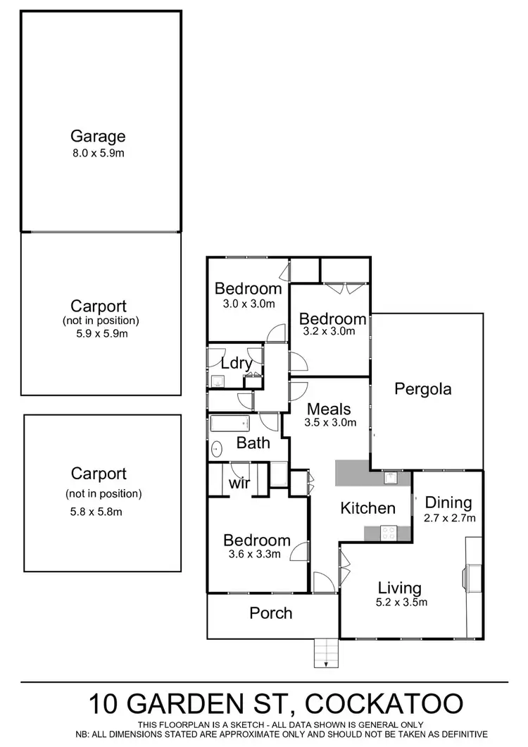 Floorplan of Homely house listing, 10 Garden Street, Cockatoo VIC 3781