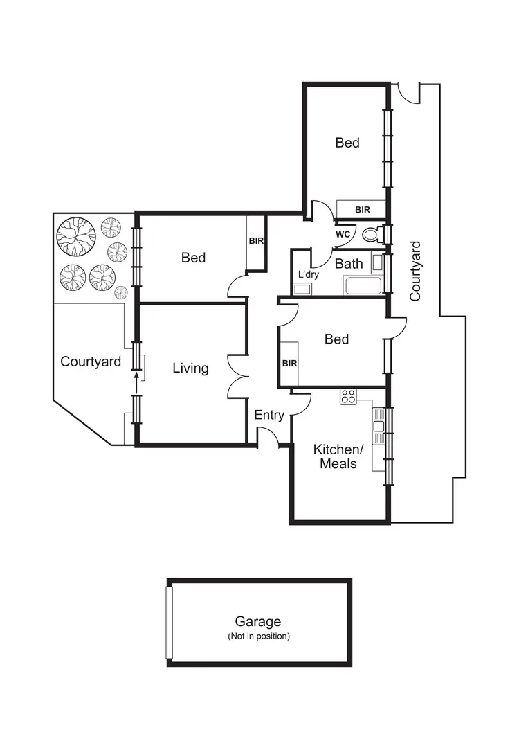Floorplan of Homely apartment listing, 3/21 Shepparson Avenue, Carnegie VIC 3163
