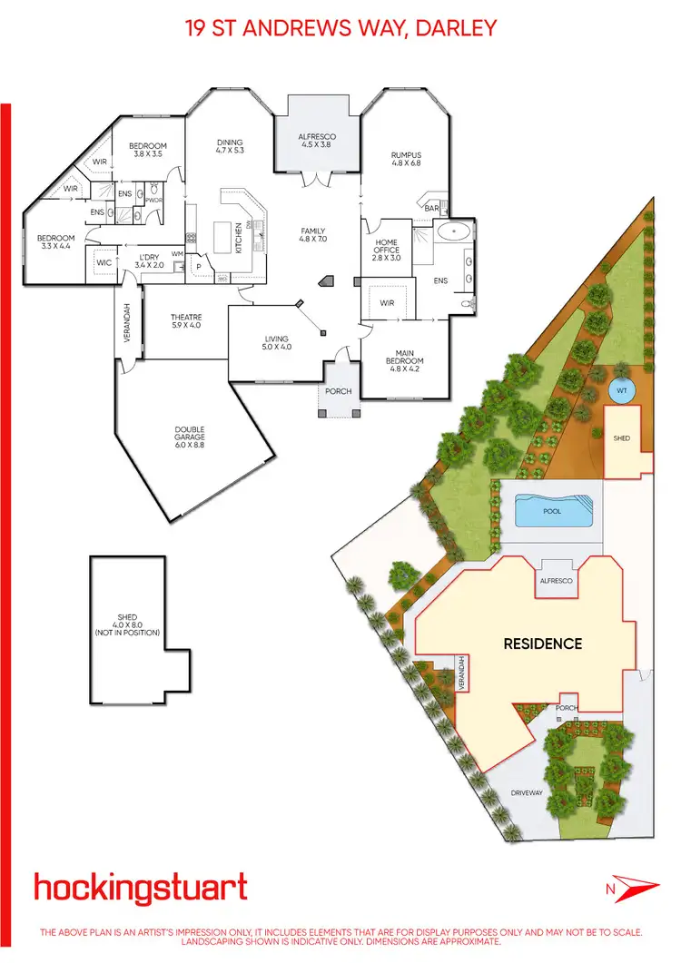 Floorplan of Homely house listing, 19 St Andrews Way, Darley VIC 3340