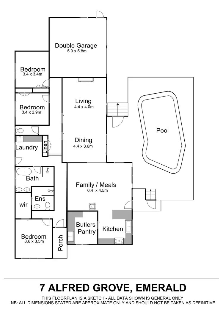 Floorplan of Homely house listing, 7 Alfred Grove, Emerald VIC 3782