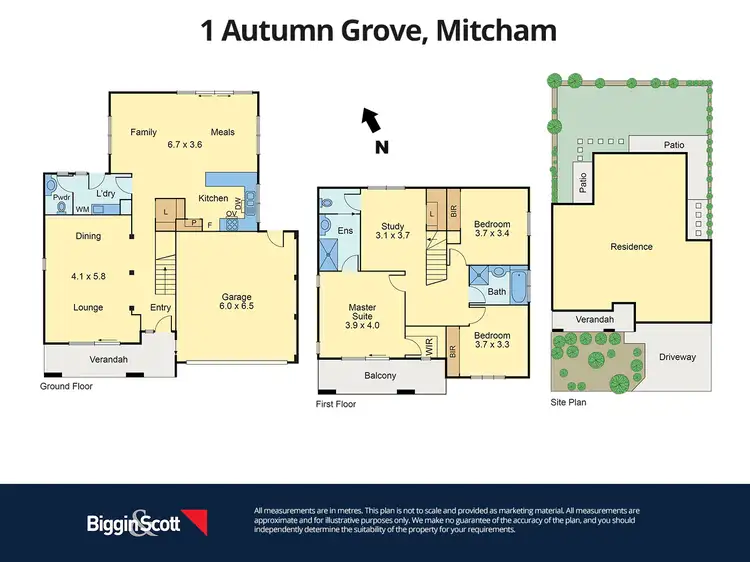 Floorplan of Homely house listing, 1 Autumn Grove, Mitcham VIC 3132