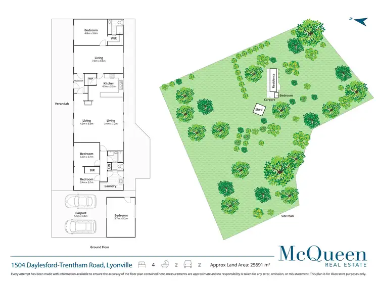 Floorplan of Homely house listing, 1504 Daylesford Trentham Road, Lyonville VIC 3461