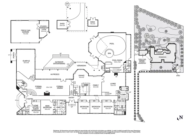 Floorplan of Homely house listing, 74 Old Warrandyte Road, Donvale VIC 3111