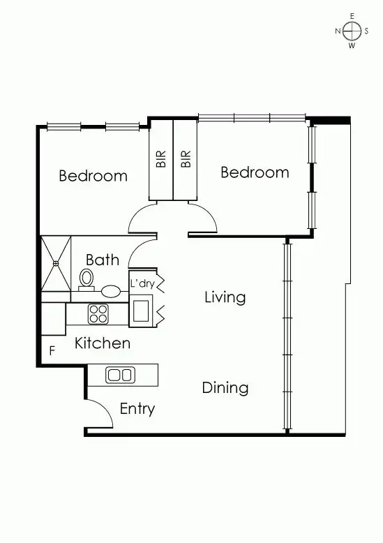 Floorplan of Homely apartment listing, 105/77 Abinger Street, Richmond VIC 3121