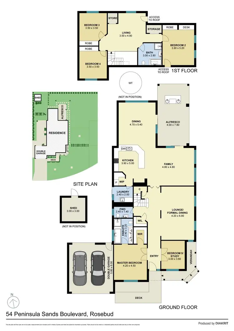 Floorplan of Homely house listing, 54 Peninsula Sands Boulevard, Rosebud VIC 3939
