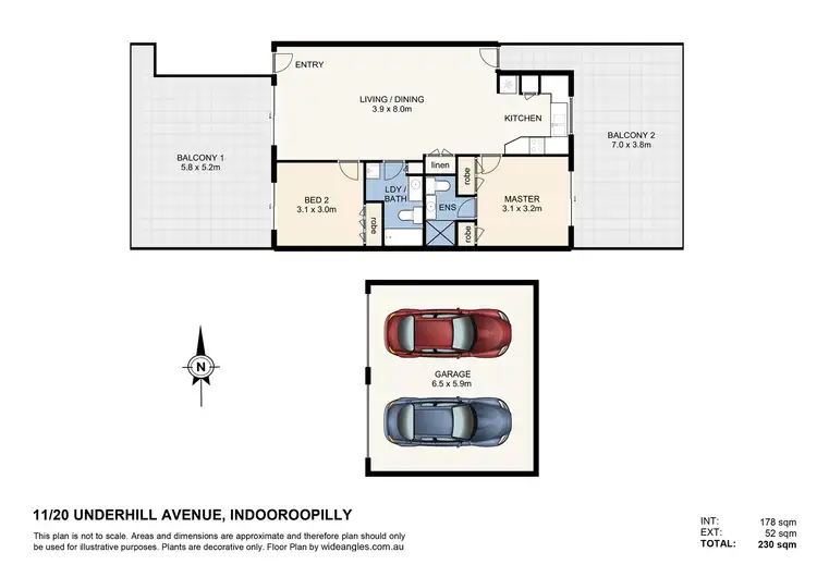 Floorplan of Homely unit listing, 11/20 Underhill Avenue, Indooroopilly QLD 4068