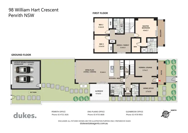 Floorplan of Homely house listing, 98 William Hart Crescent, Penrith NSW 2750