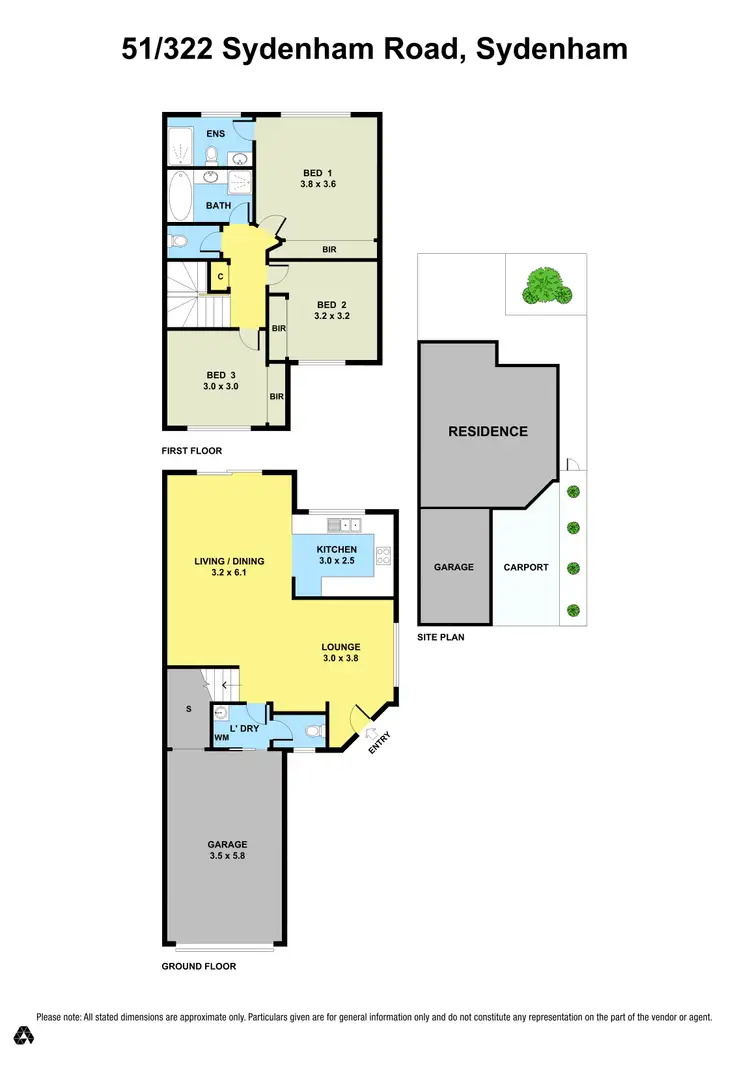 Floorplan of Homely townhouse listing, 51/322 Sydenham Road, Sydenham VIC 3037