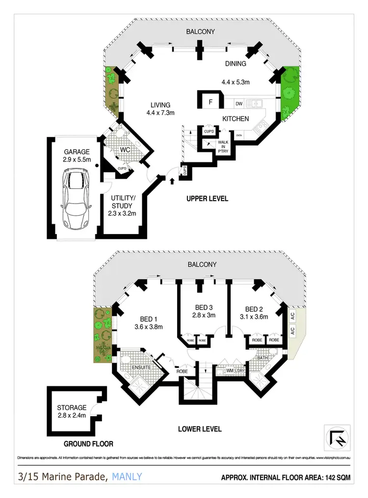 Floorplan of Homely apartment listing, 3/15 Marine Parade, Manly NSW 2095
